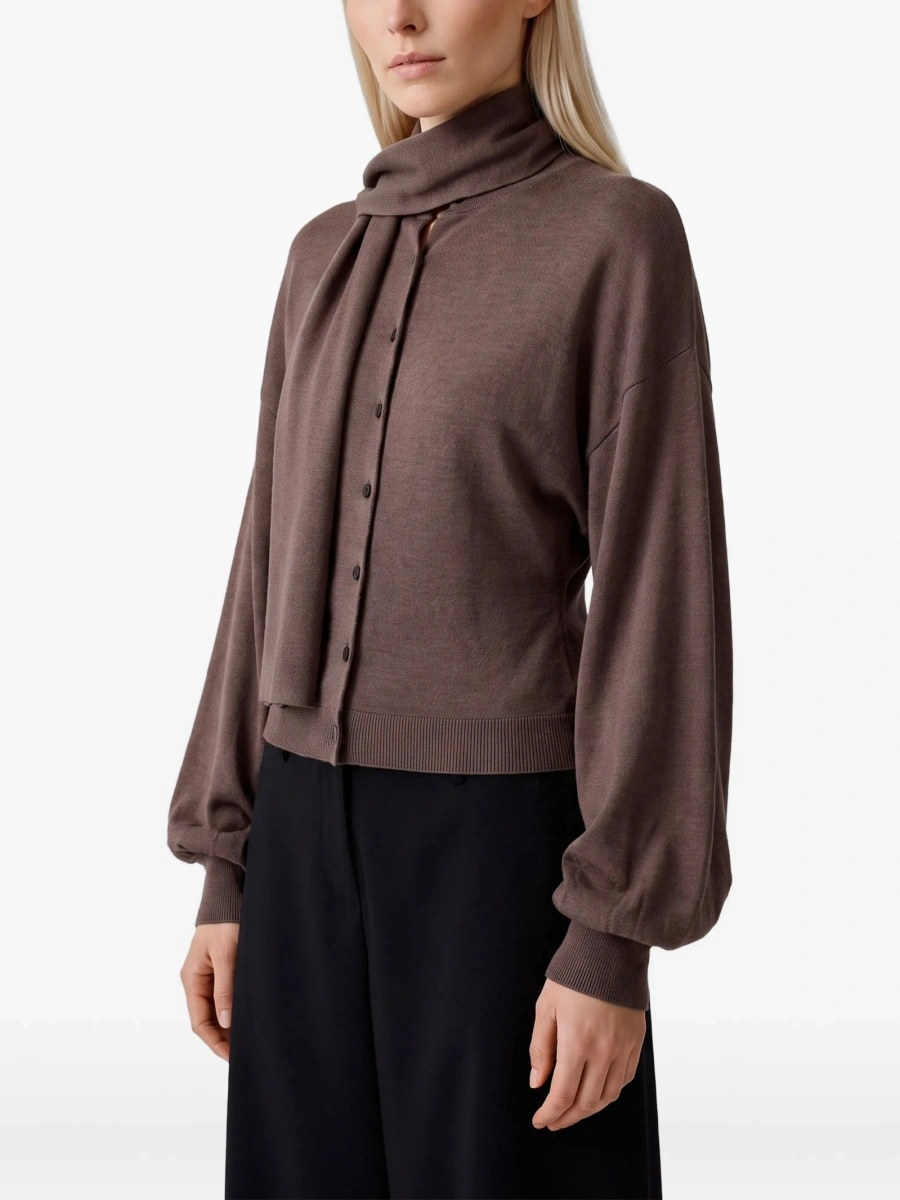 Cardigan JACQUEMUS maro - Img 2