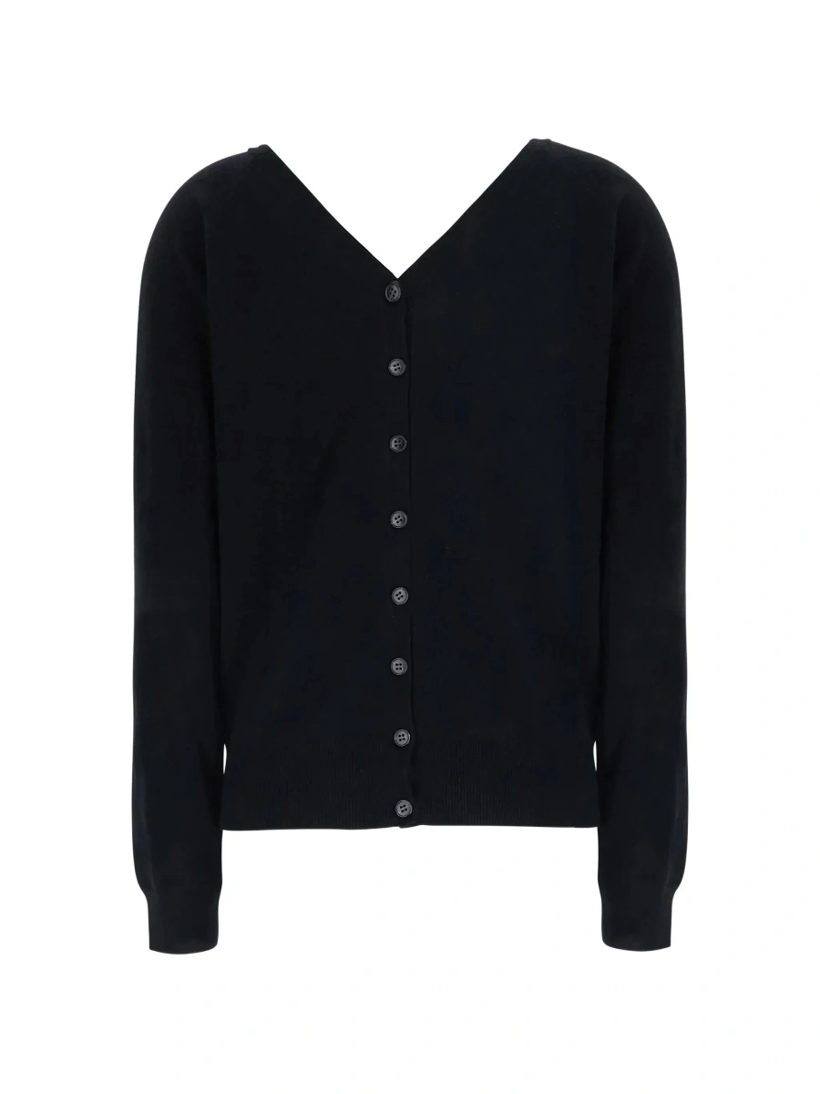 Cardigan Lisa Yang negru din casmir - Img 4