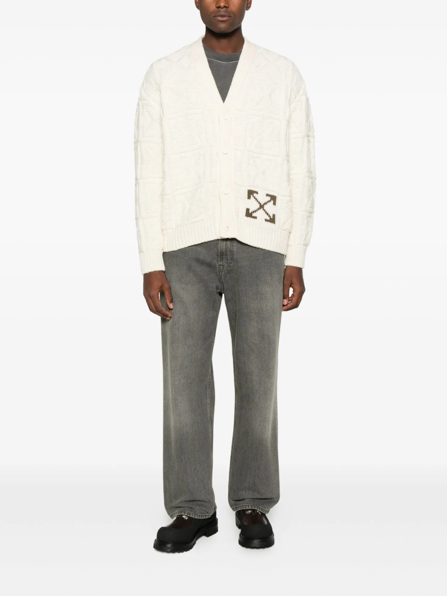 Cardigan Off-White neutru - Img 2