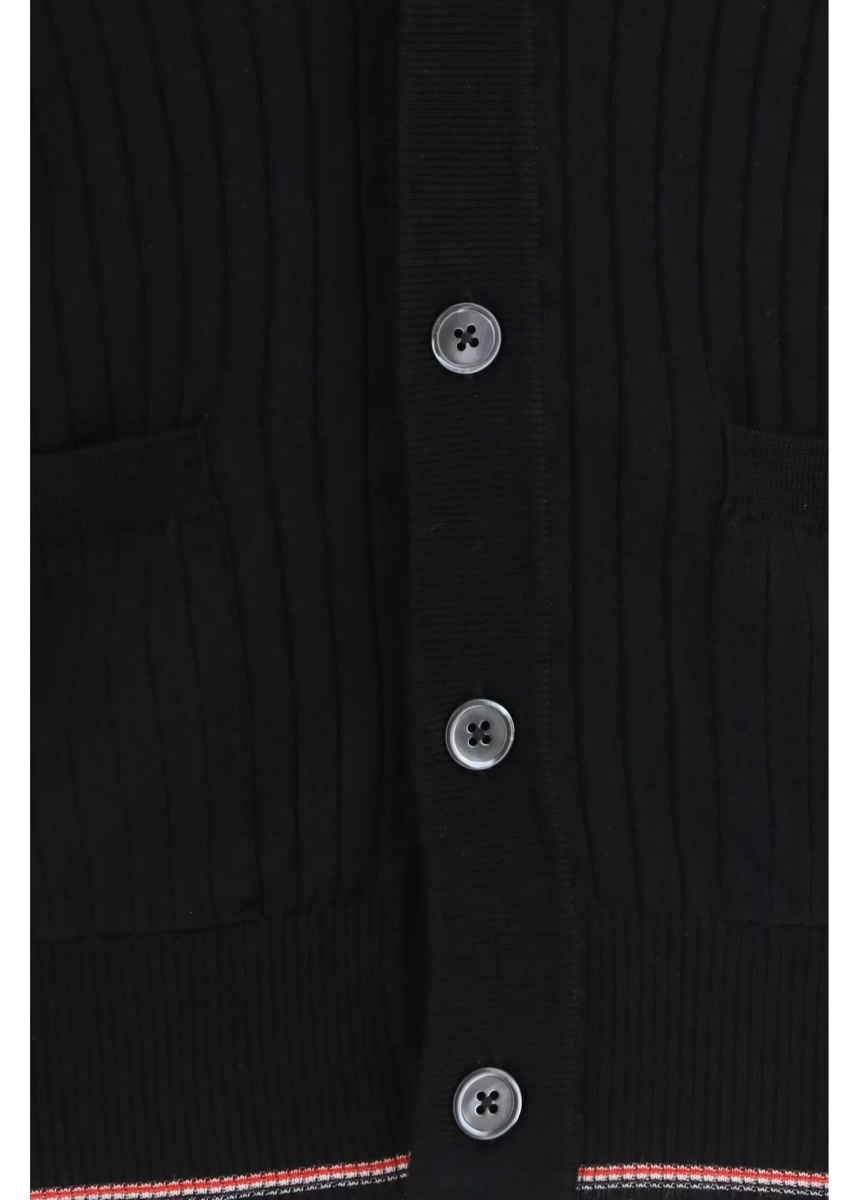 Cardigan Ribbed merino wool Cardigan - Img 3