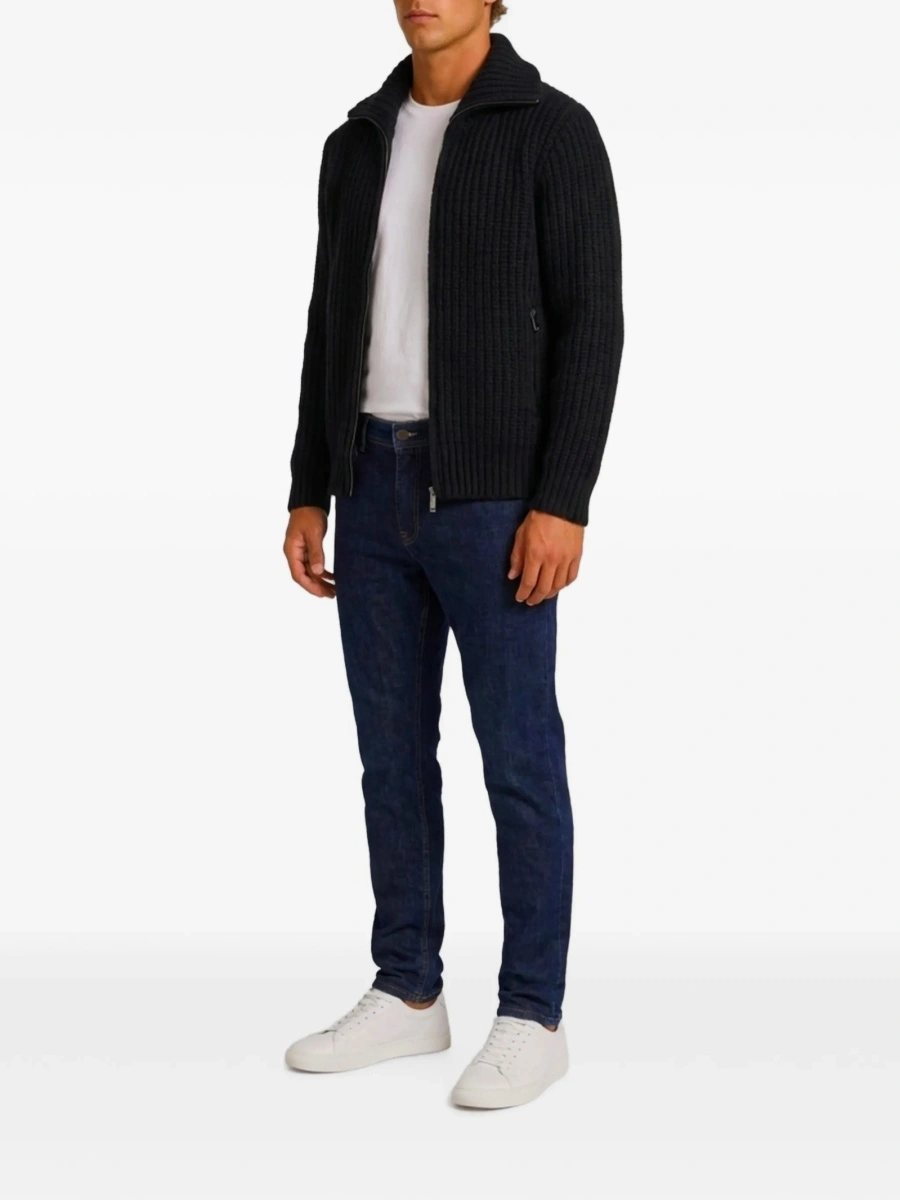 Cardigan Roberto Collina negru - Img 2