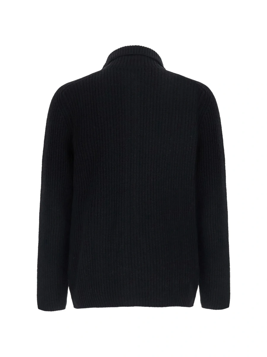 Cardigan Tagliatore negru din lana - Img 4
