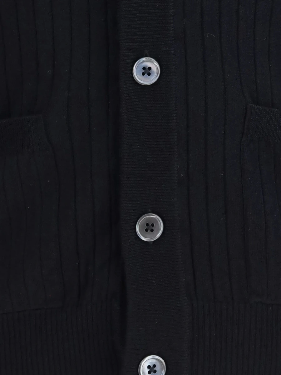 Cardigan Thom Browne albastru din lana merino - Img 5