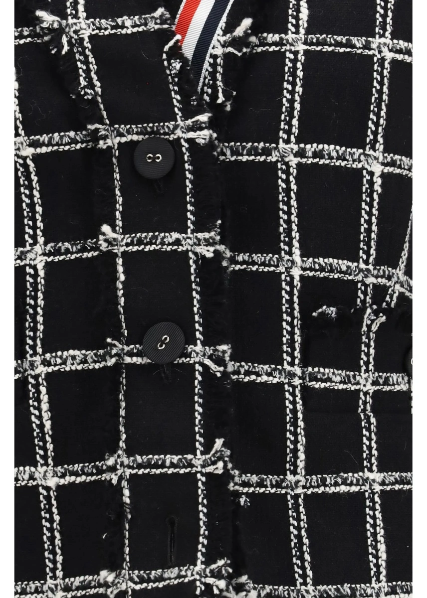 Cardigan Thom Browne negru din tweed - Img 3