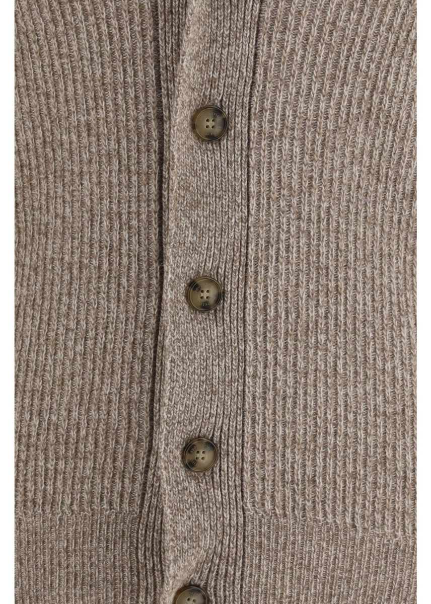 Cardigan Virgin Wool Shawl Collar Cardigan - Img 3