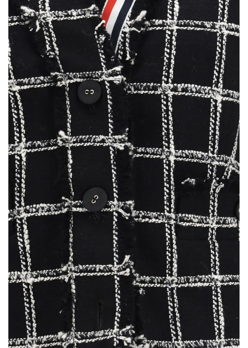 Cardigane Checked tweed Cardigan Jacket - Img 3