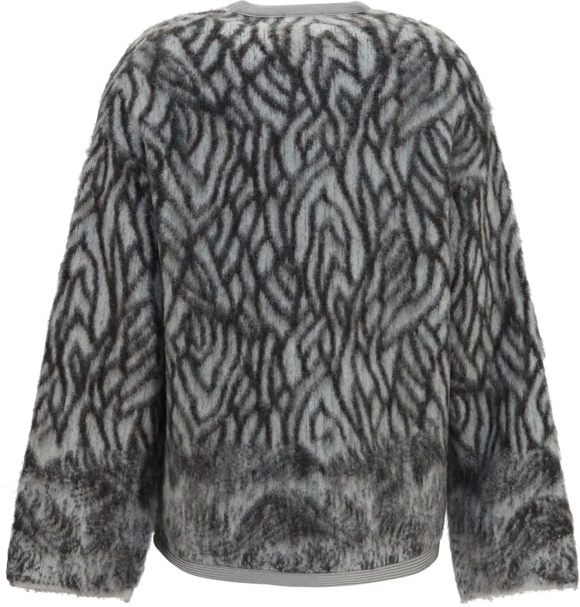 Cardigane Heron Feather motif brushed Cardigan - Img 2