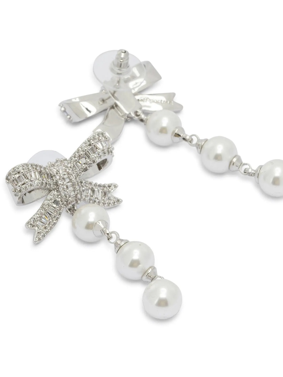 Cercei Dangling earrings with pearls and crystals - Img 2