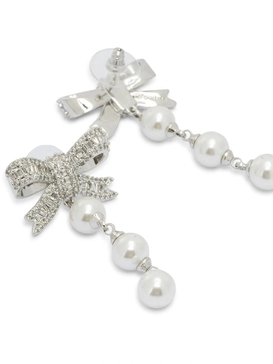 Cercei Dangling earrings with pearls and crystals - Img 2