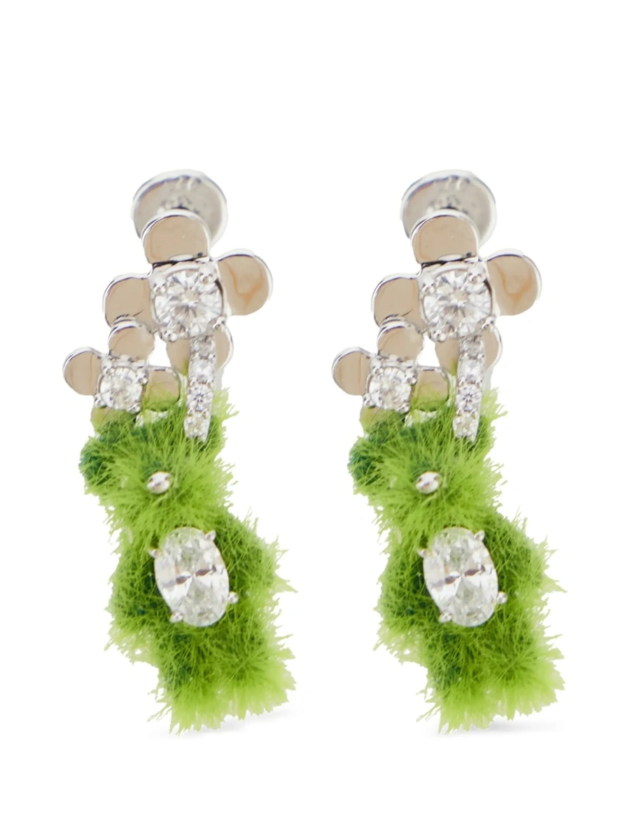 Cercei Grass Flower Bear Earring - Img 4