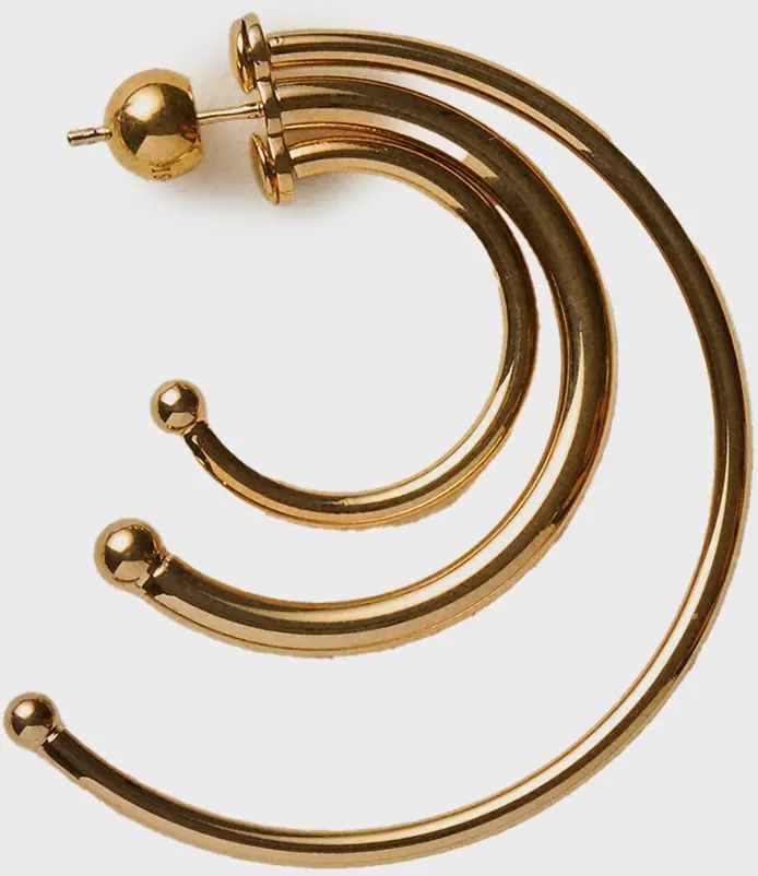 Cercei Pierced Solar Hoops Earrings Small - Img 2