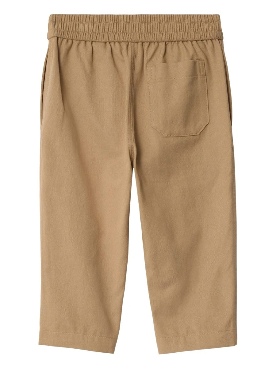 Chinos Burberry neutri din bumbac si lyocell - Img 2