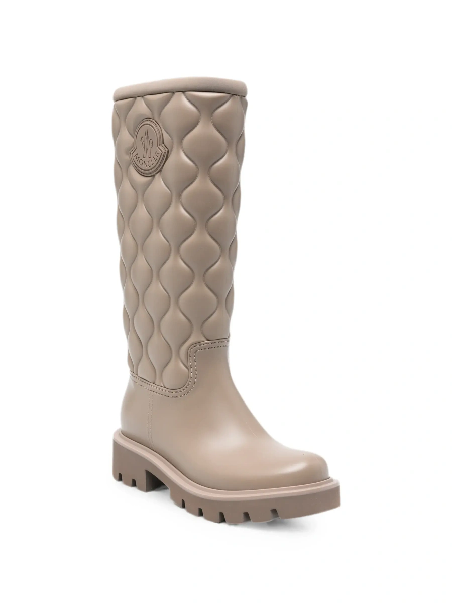 Cizme Moncler bej din plastic - Img 5