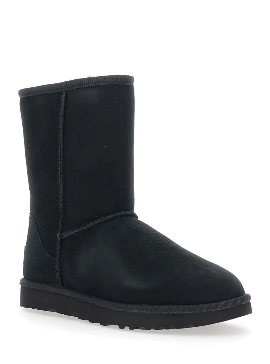 Cizme UGG 'Classic Short' negre din piele intoarsa - Img 2