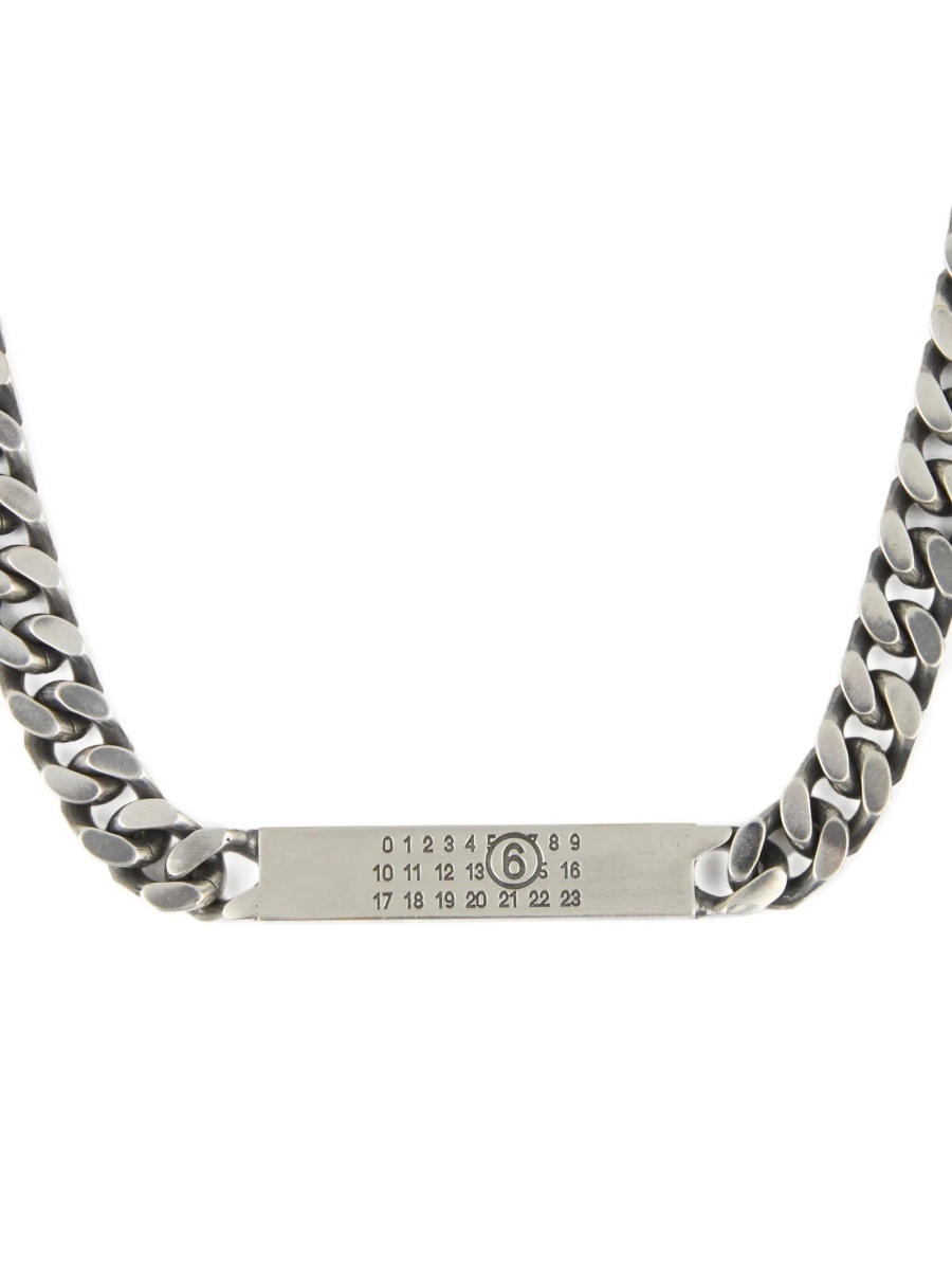 Colier MM6 Maison Margiela Numerical argintiu - Img 4