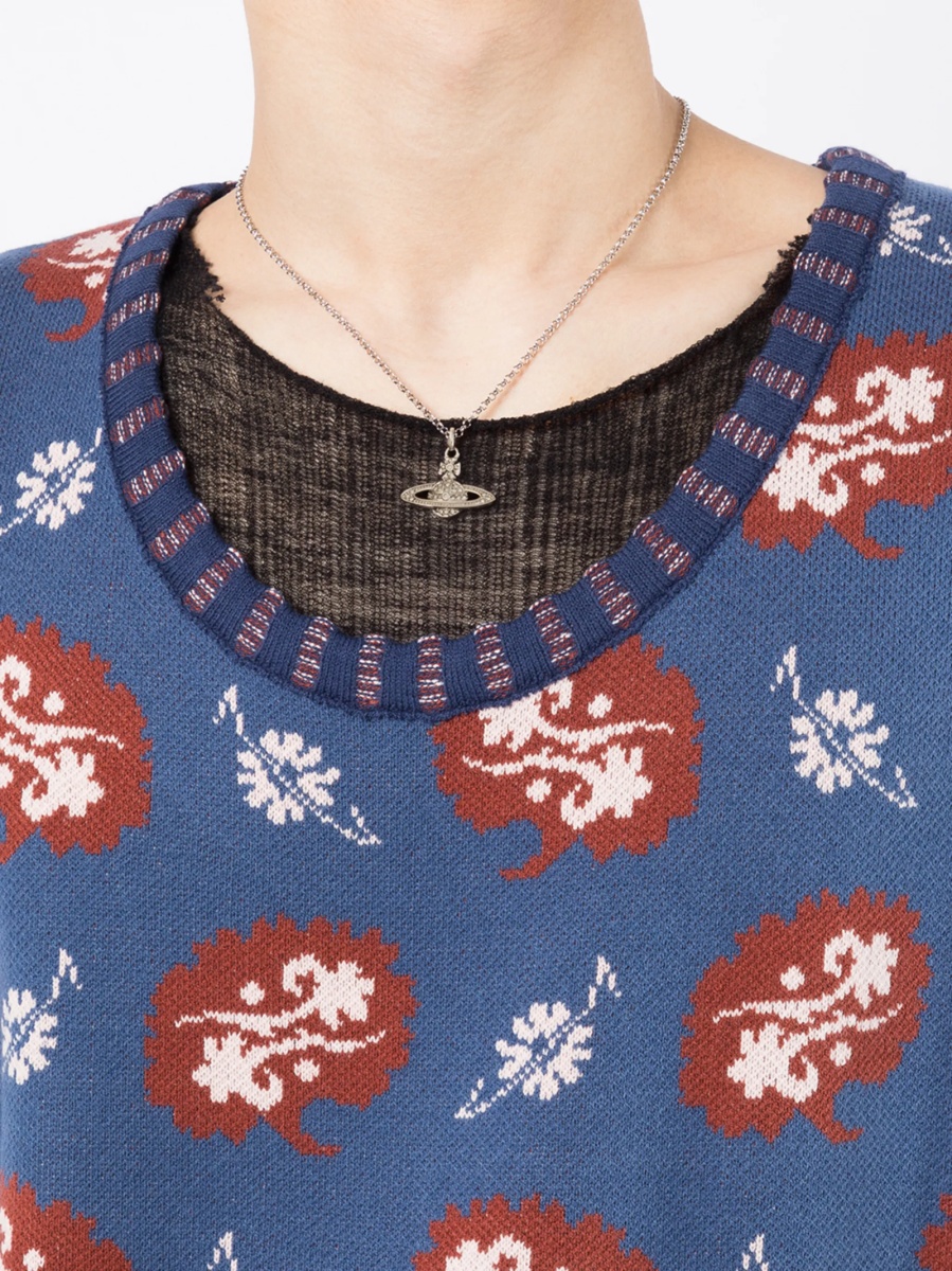 Colier Vivienne Westwood argintiu din alama - Img 2