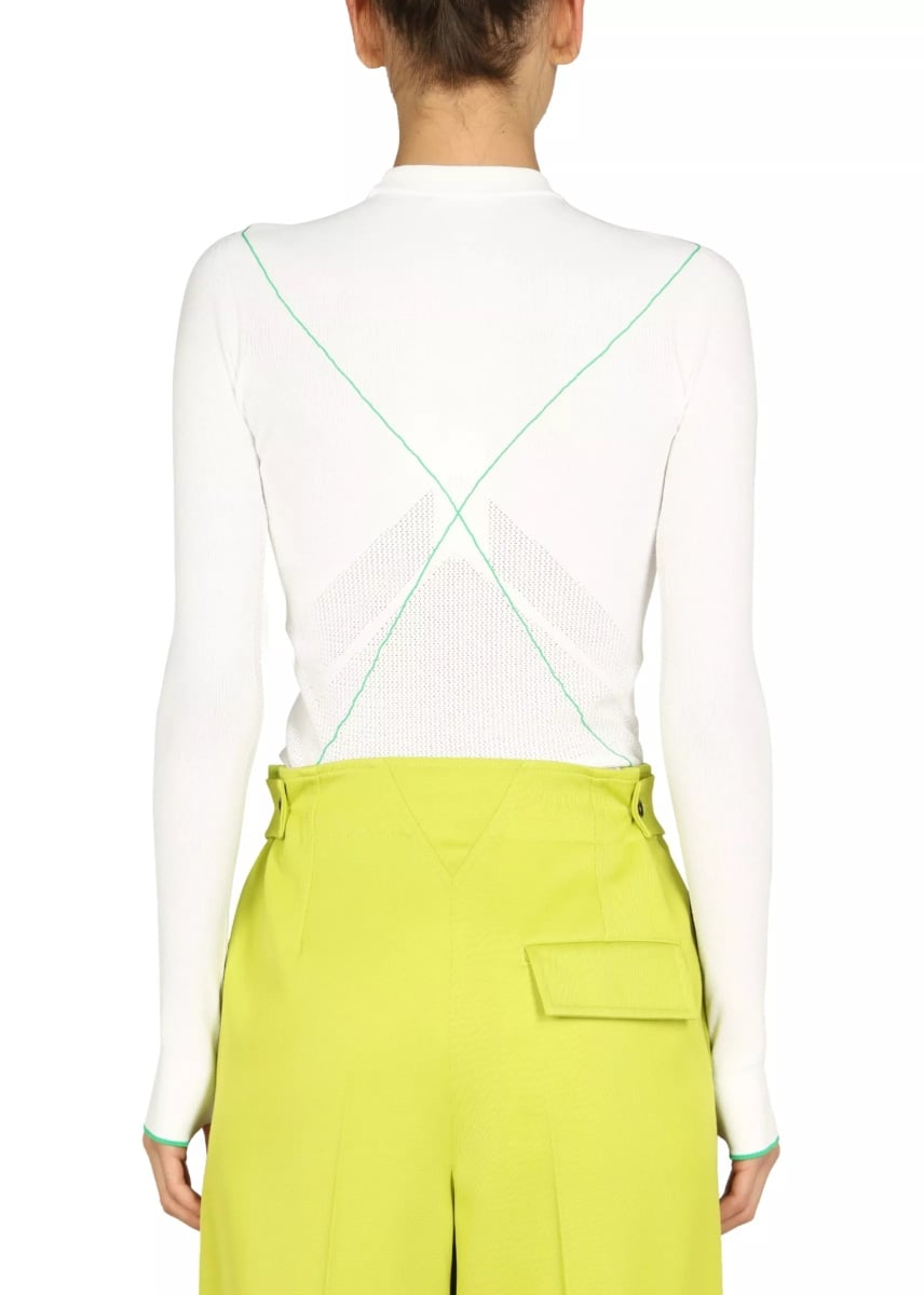 Contrasting Seams Sweater - Img 3