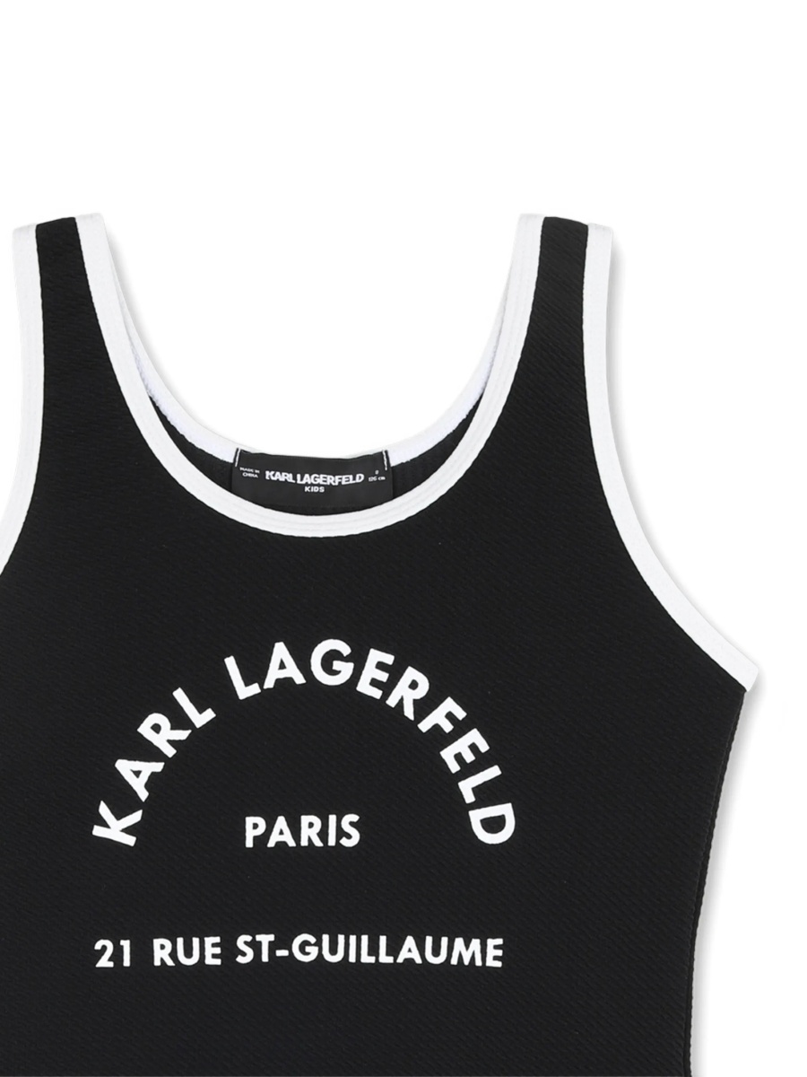 Costum de baie Karl Lagerfeld negru din polyester - Img 3