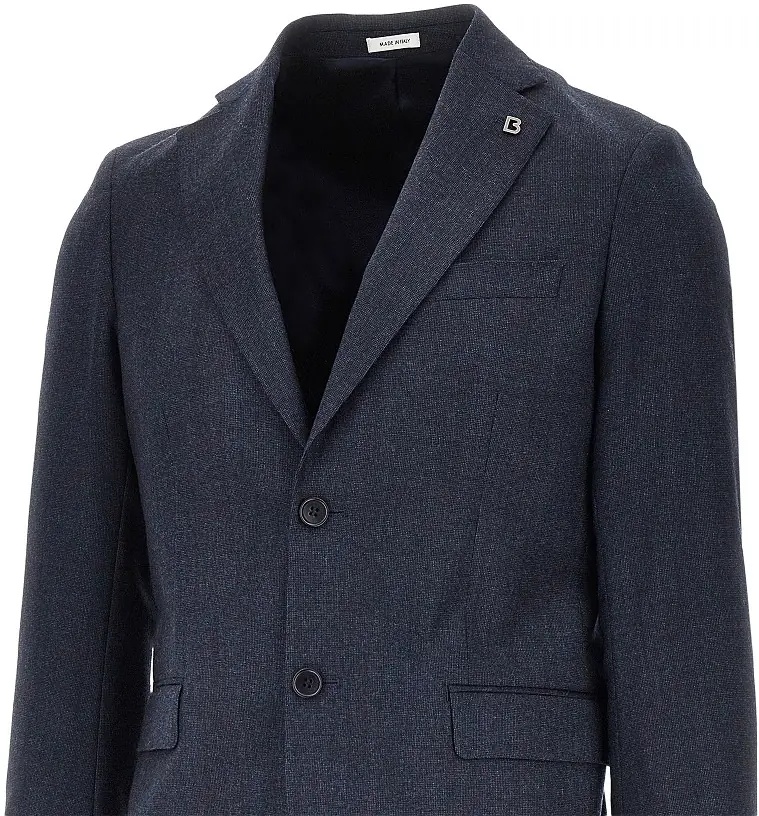 Costum Single-breasted wool tailored suit - Img 2