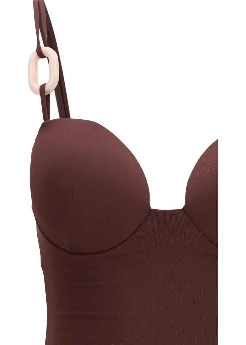 Costume Stretch nylon one-piece Swimsuit - Img 3