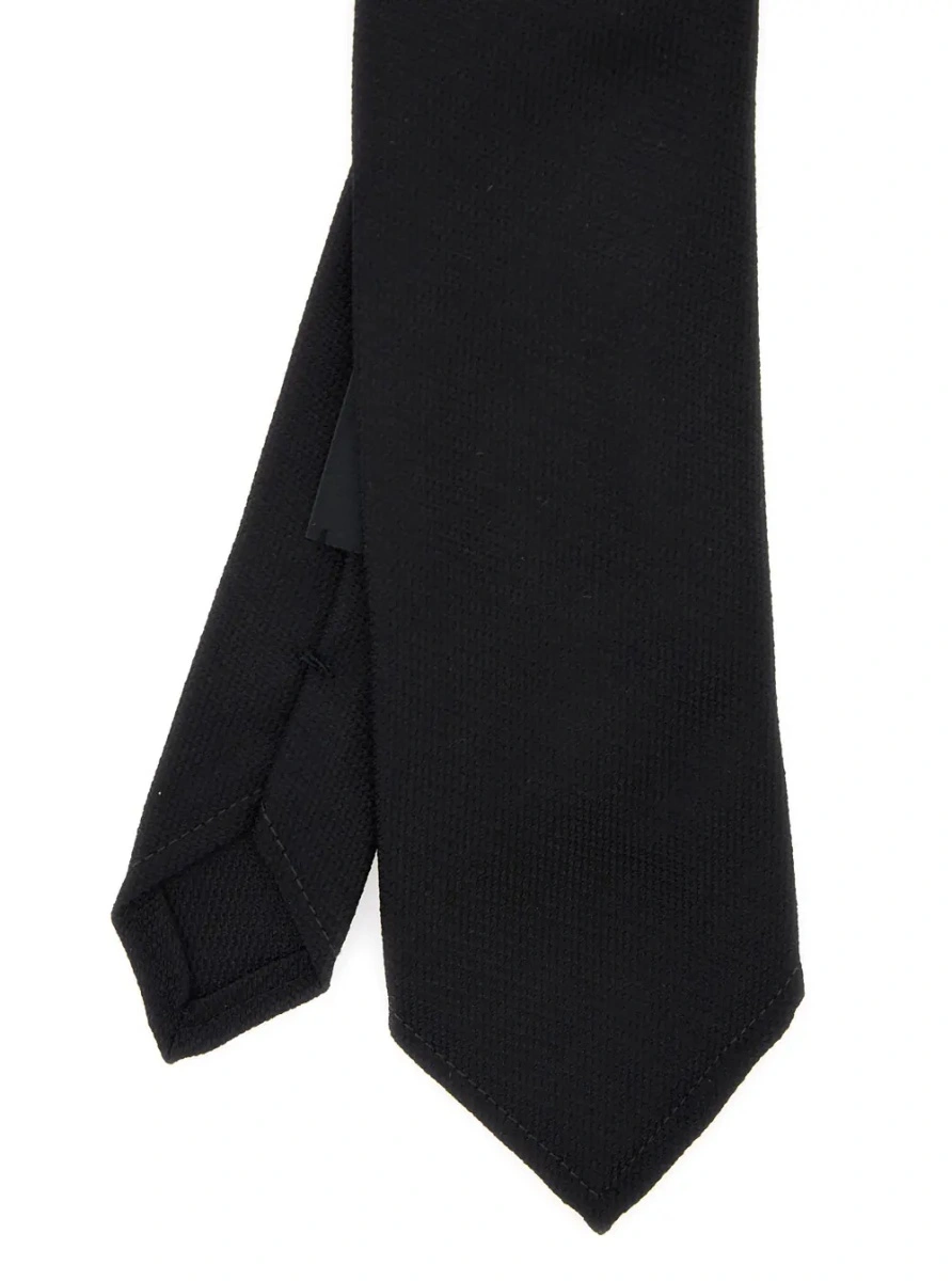 Cravata DSQUARED2 neagra din matase - Img 2