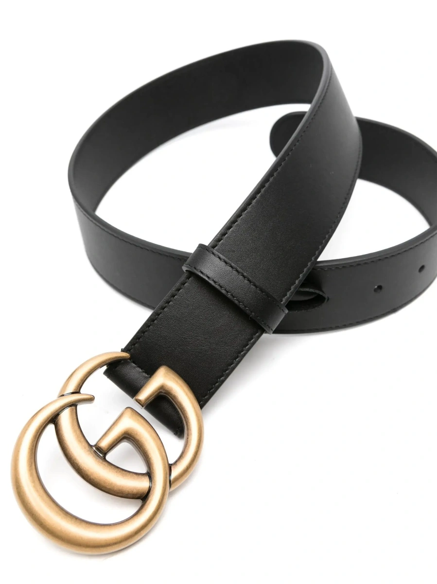 Curea Gucci neagra din piele - Img 3