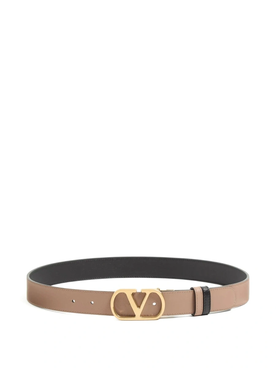 Curea Valentino Garavani 'VLogo' neagra din piele - Img 6