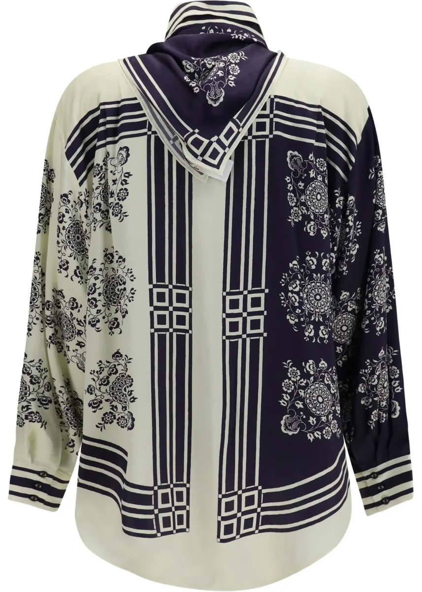 Esarfa Banderra silk Shirt with scarf - Img 4