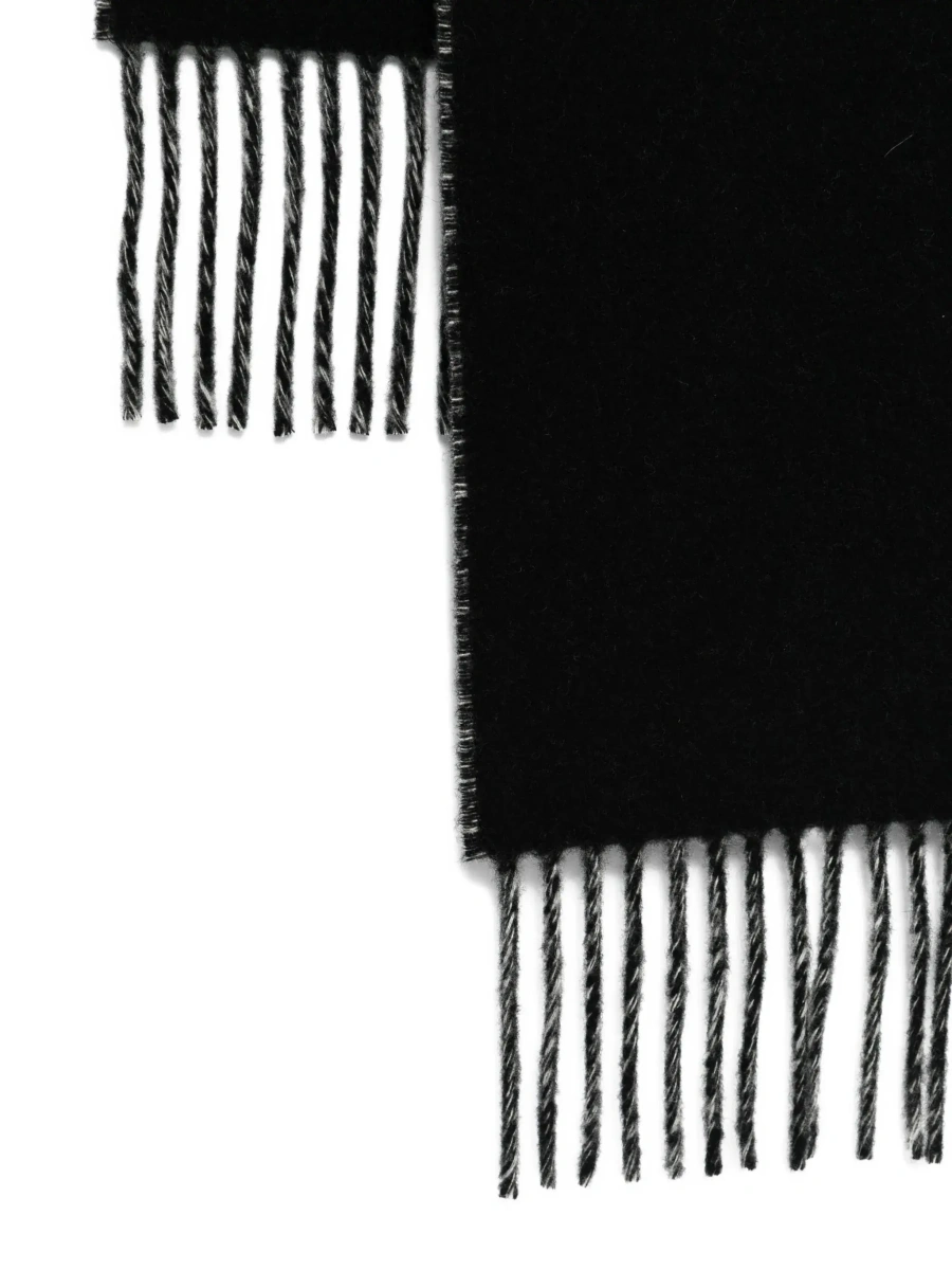 Esarfa JACQUEMUS neagra din lana - Img 4