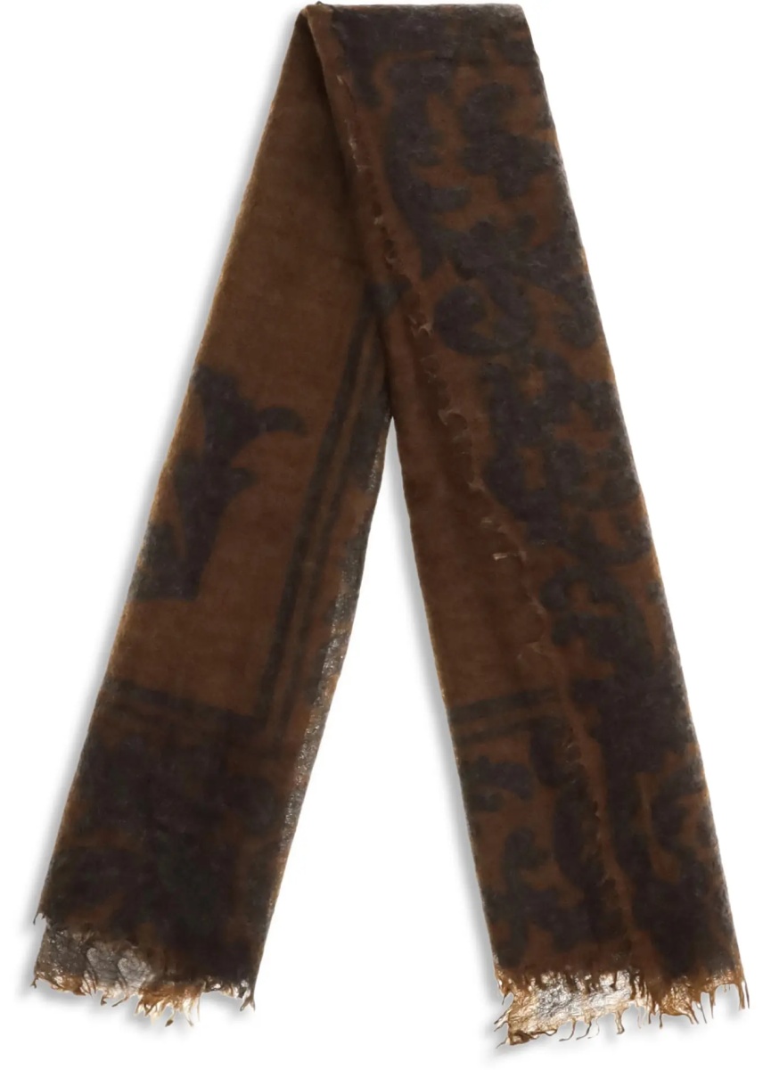 Esarfa Soufflé cashmere Scarf with baroque motif - Img 2