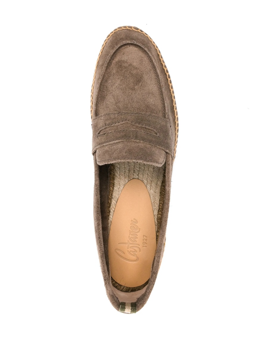 Espadrile CASTAÑER maro din piele intoarsa - Img 4