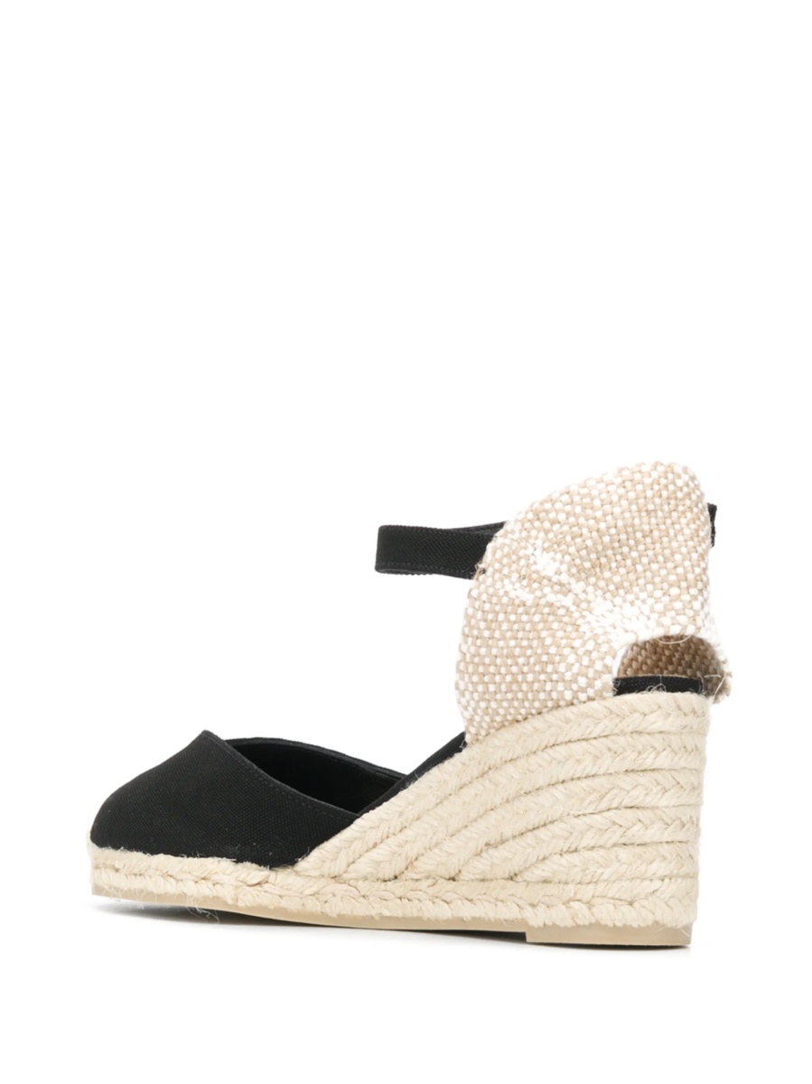 Espadrile CASTAÑER negre din material textil - Img 3
