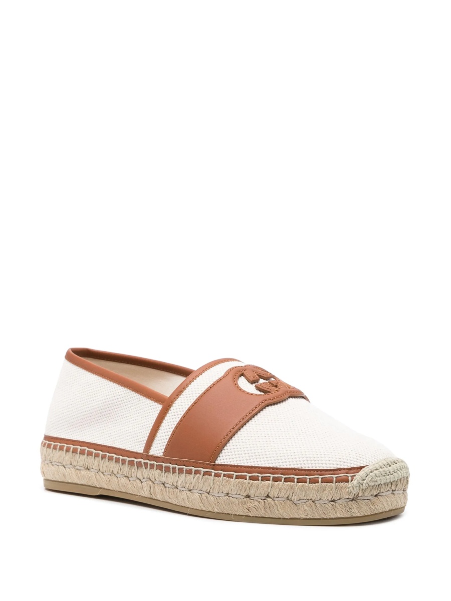 Espadrile Gucci albe din material textil si piele - Img 2