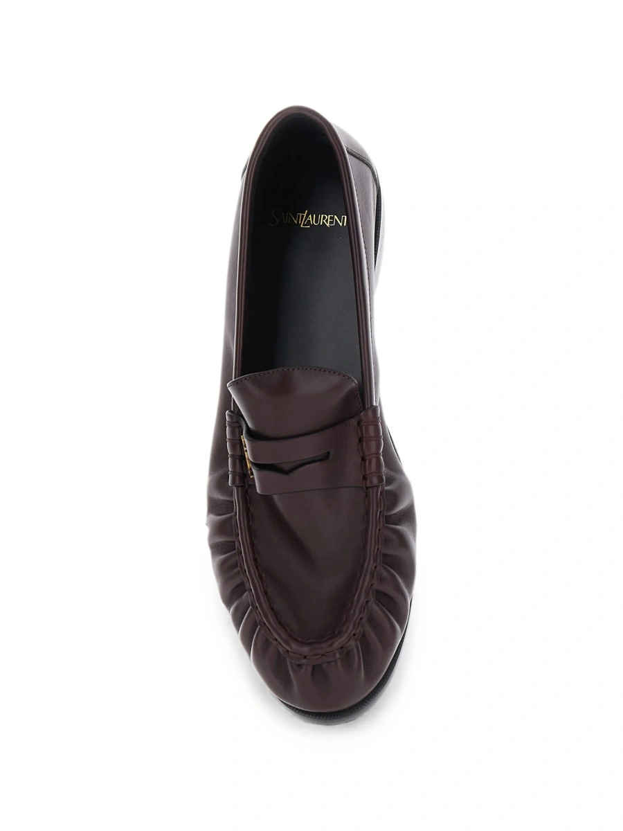 Espadrile Saint Laurent maro din piele - Img 3