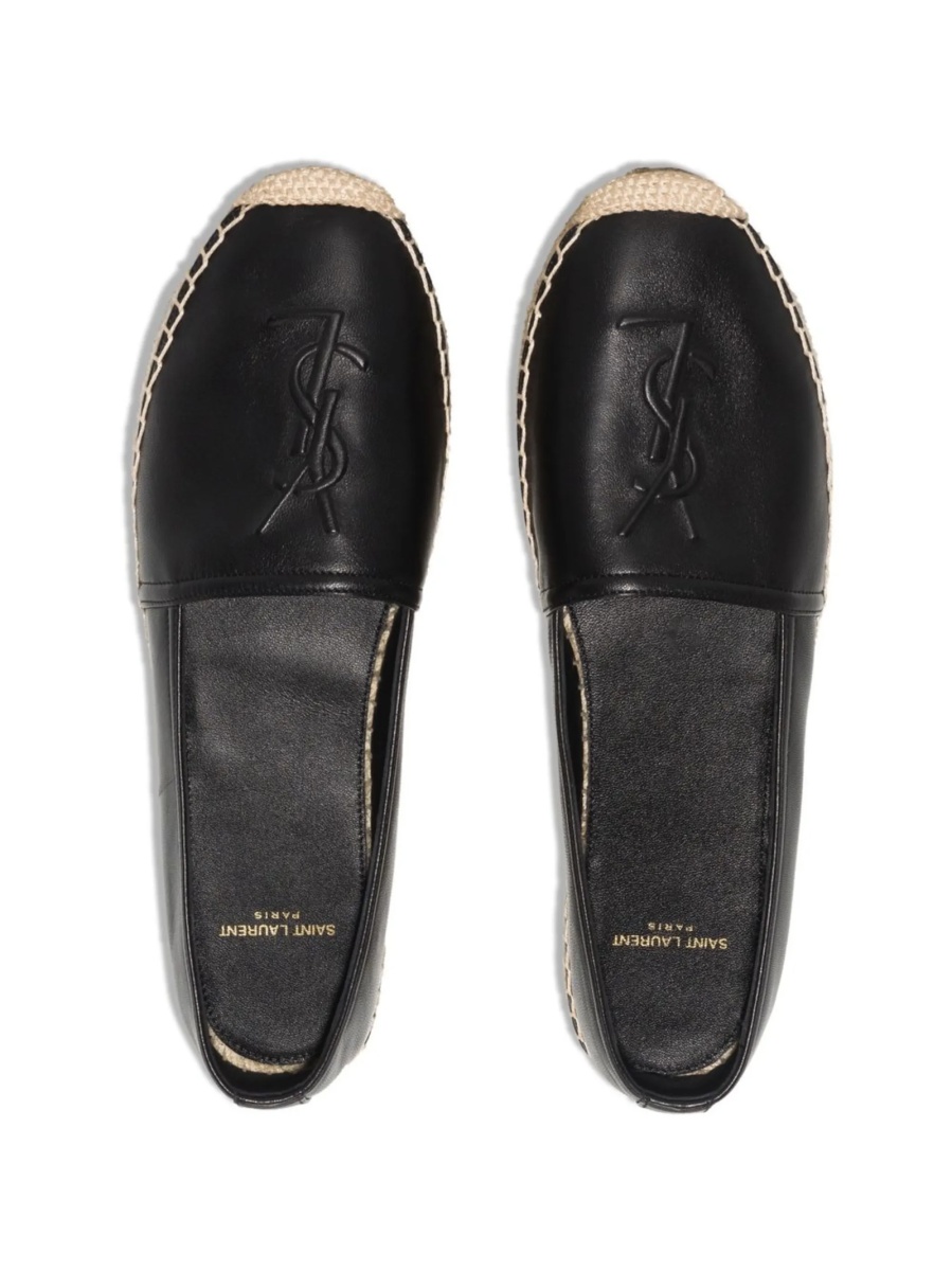 Espadrile Saint Laurent negre din piele - Img 4
