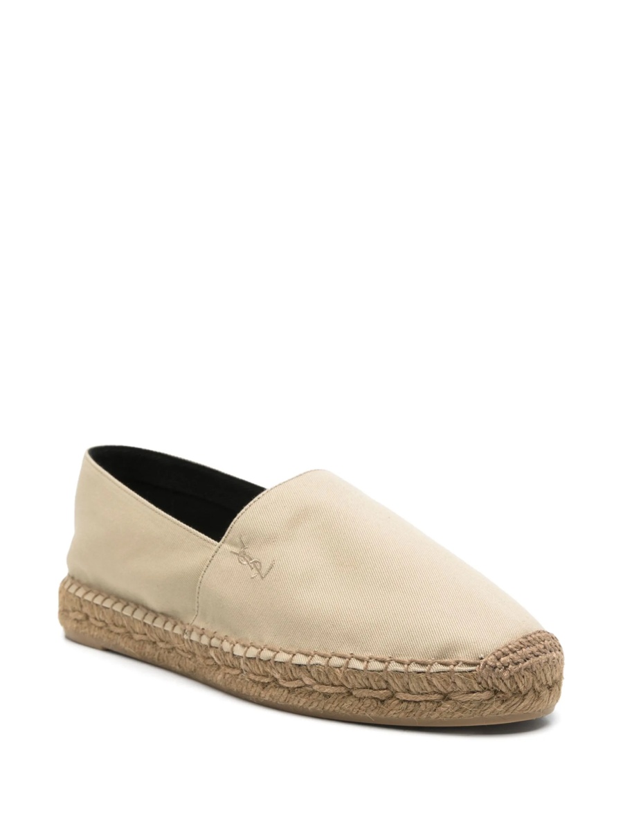 Espadrile Saint Laurent neutre din material textil - Img 2