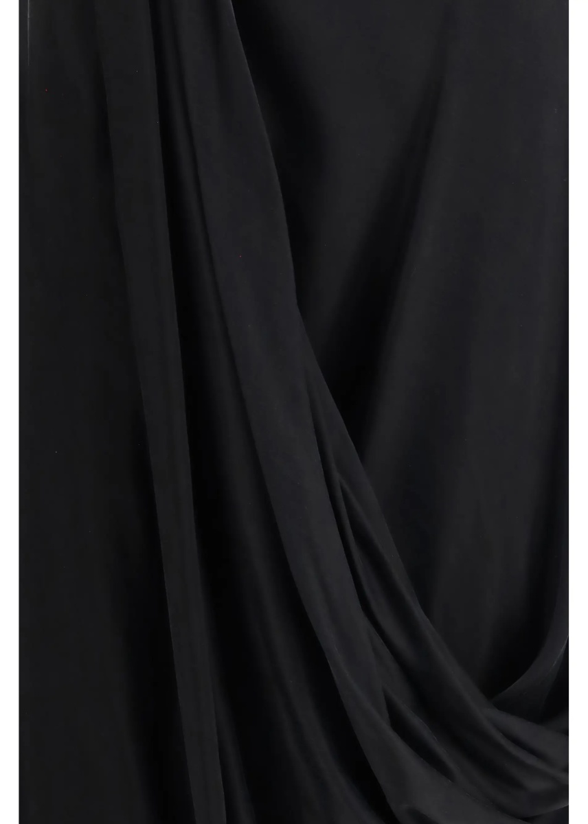 Fusta Asymmetric Midi Skirt in cupro - Img 3