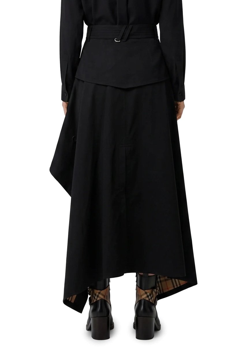 Fusta Asymmetric Midi Trench Skirt - Img 3