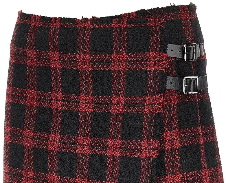 Fusta Check tweed mini skirt - Img 2