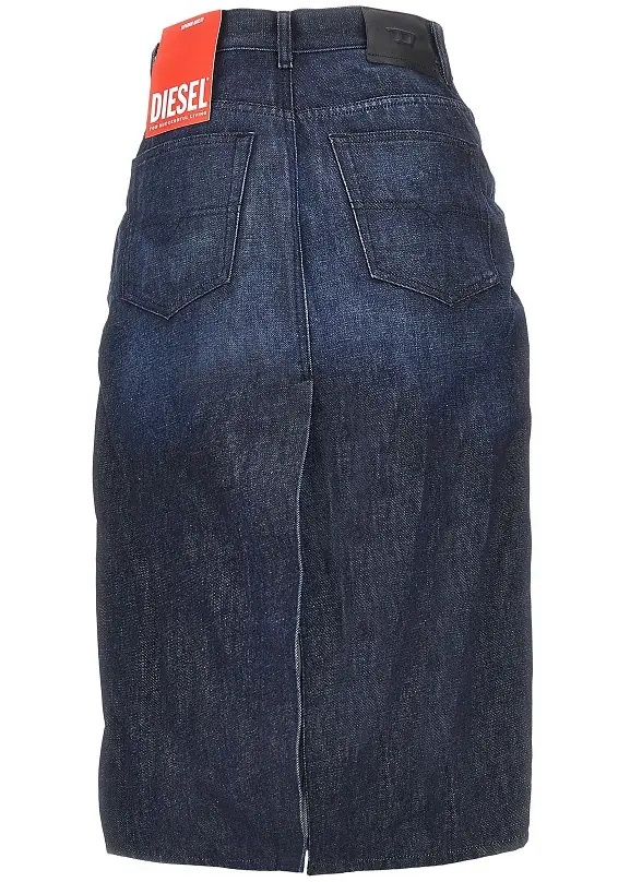 Fusta Creased denim midi skirt - Img 3