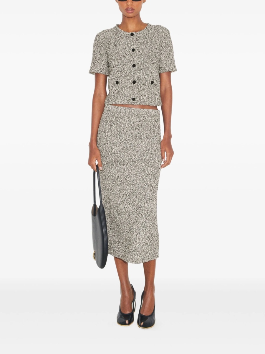 Fusta cu talie inalta Tory Burch neagra - Img 2
