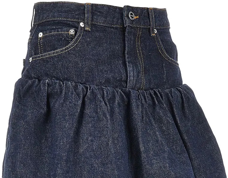 Fusta Denim mini bubble skirt - Img 2