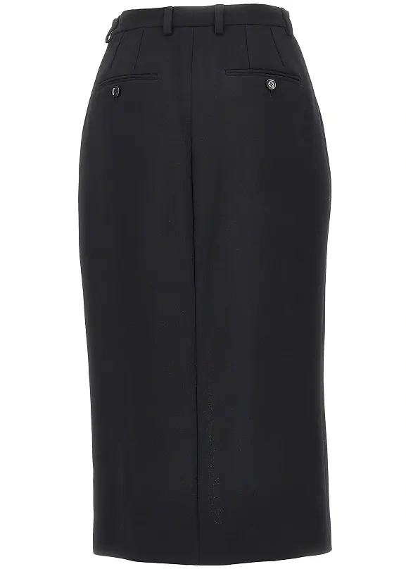 Fusta Dolce &amp; Gabbana neagra din lana - Img 3