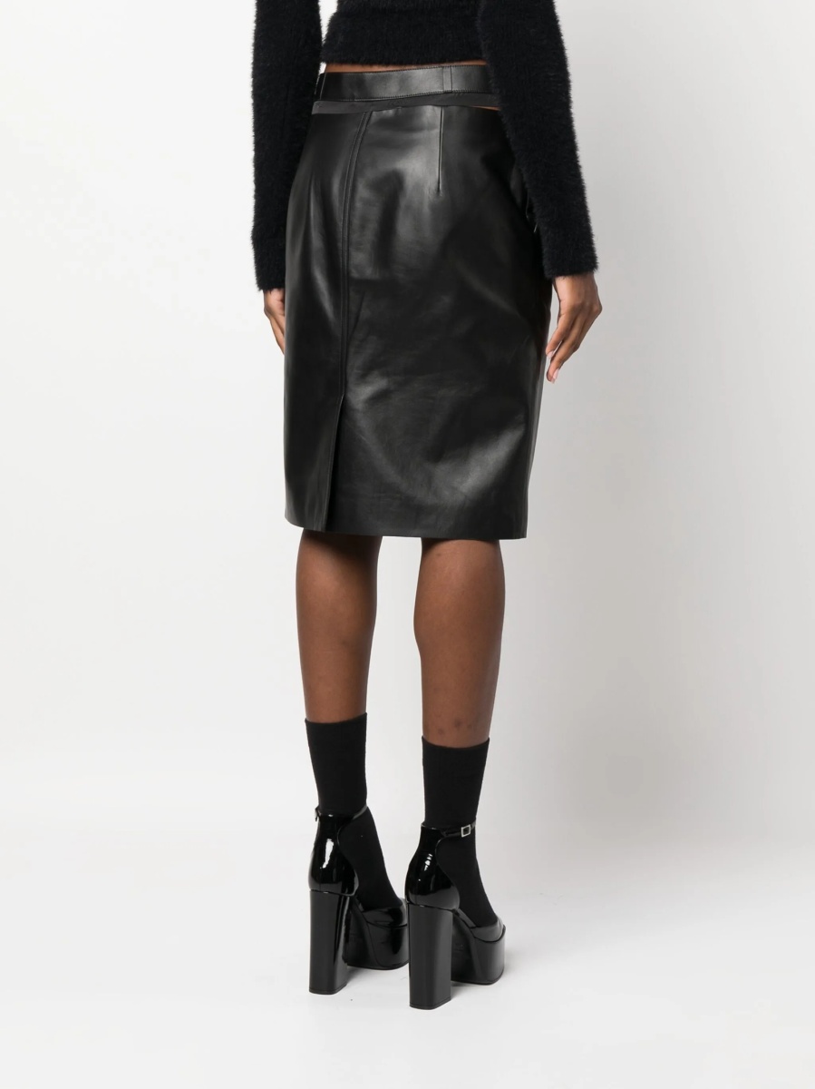 Fusta drepte Fendi neagra - Img 4