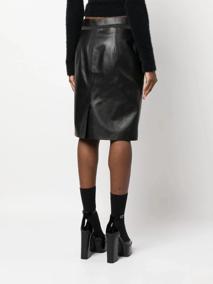 Fusta drepte Fendi neagra - Img 4