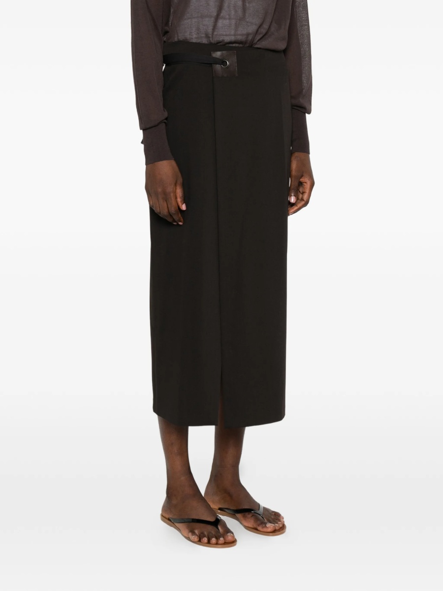 Fusta drepte PALOMA WOOL maro - Img 3