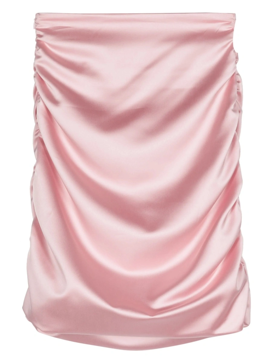 Fusta Fiorucci roz din polyester si spandex/elastan - Img 2