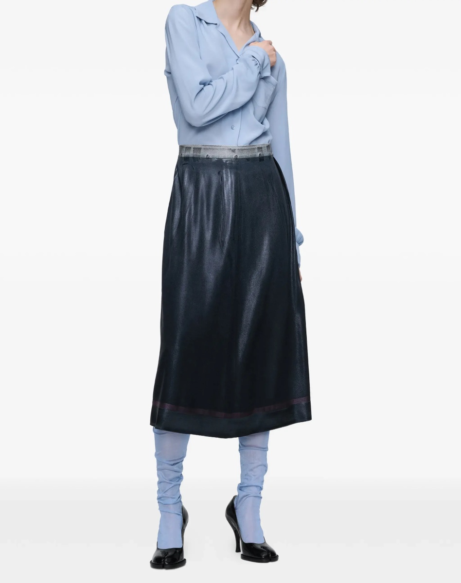 Fusta Foil-treated midi Skirt - Img 2