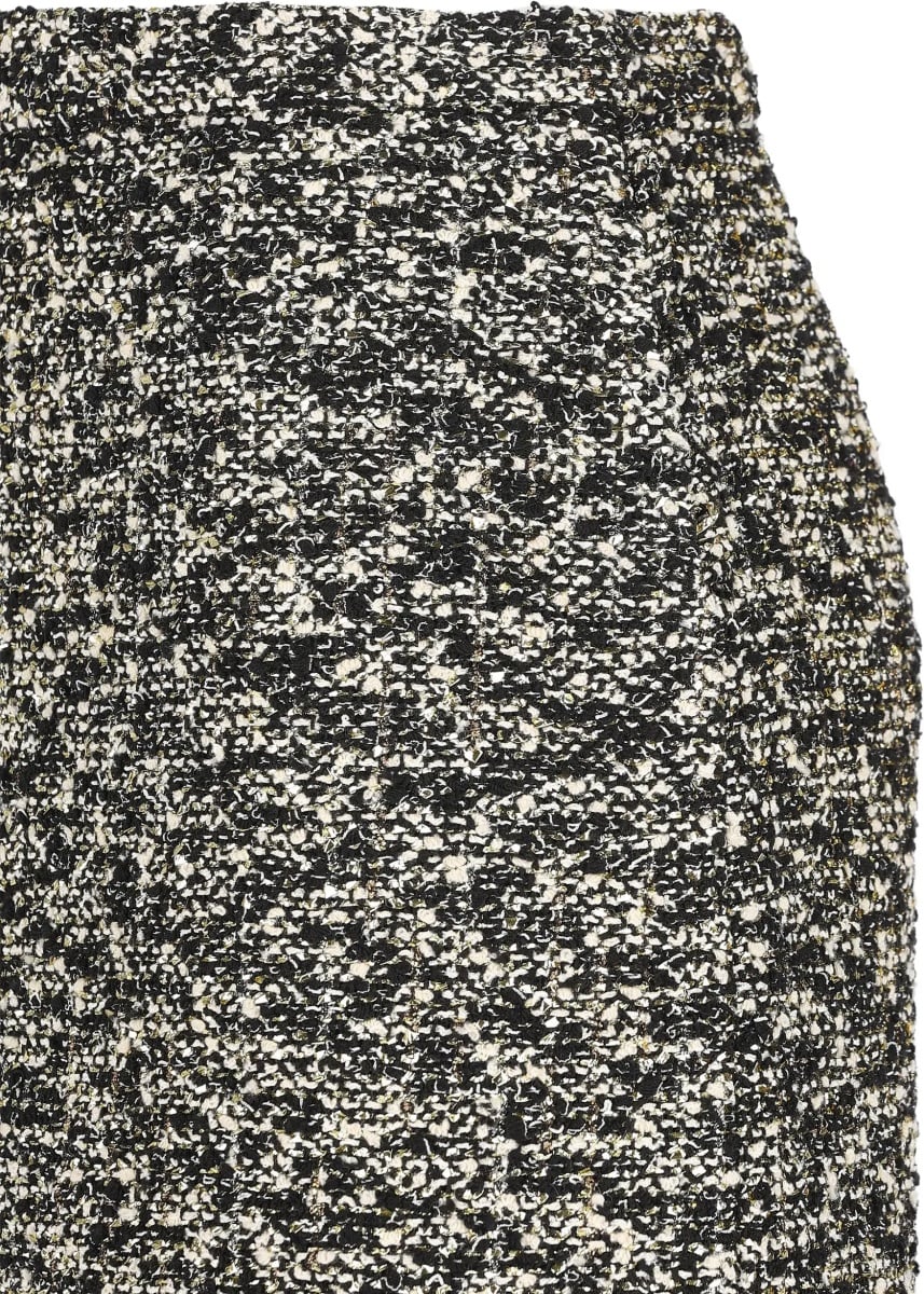 Fusta Midi Skirt in laminated bouclé fabric - Img 4