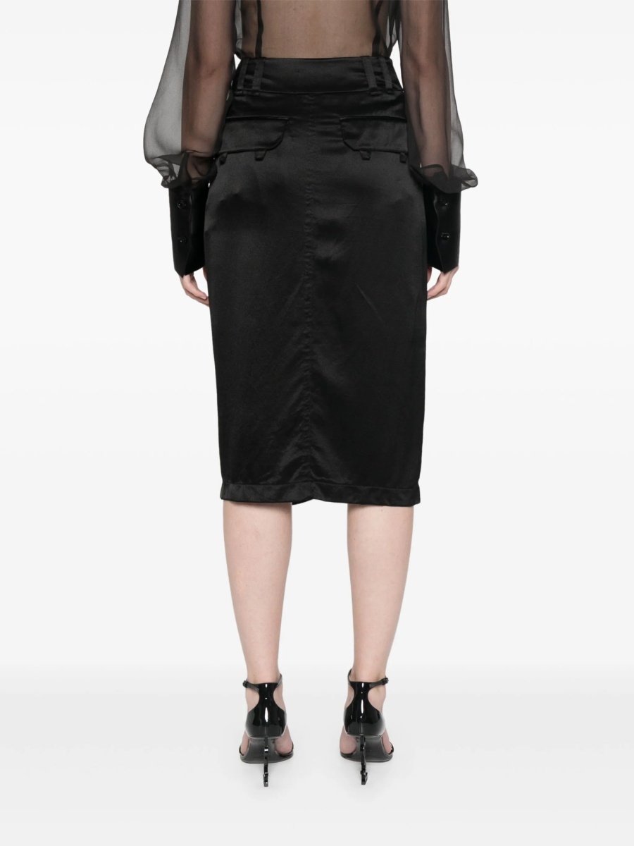 Fusta Saint Laurent neagra - Img 4